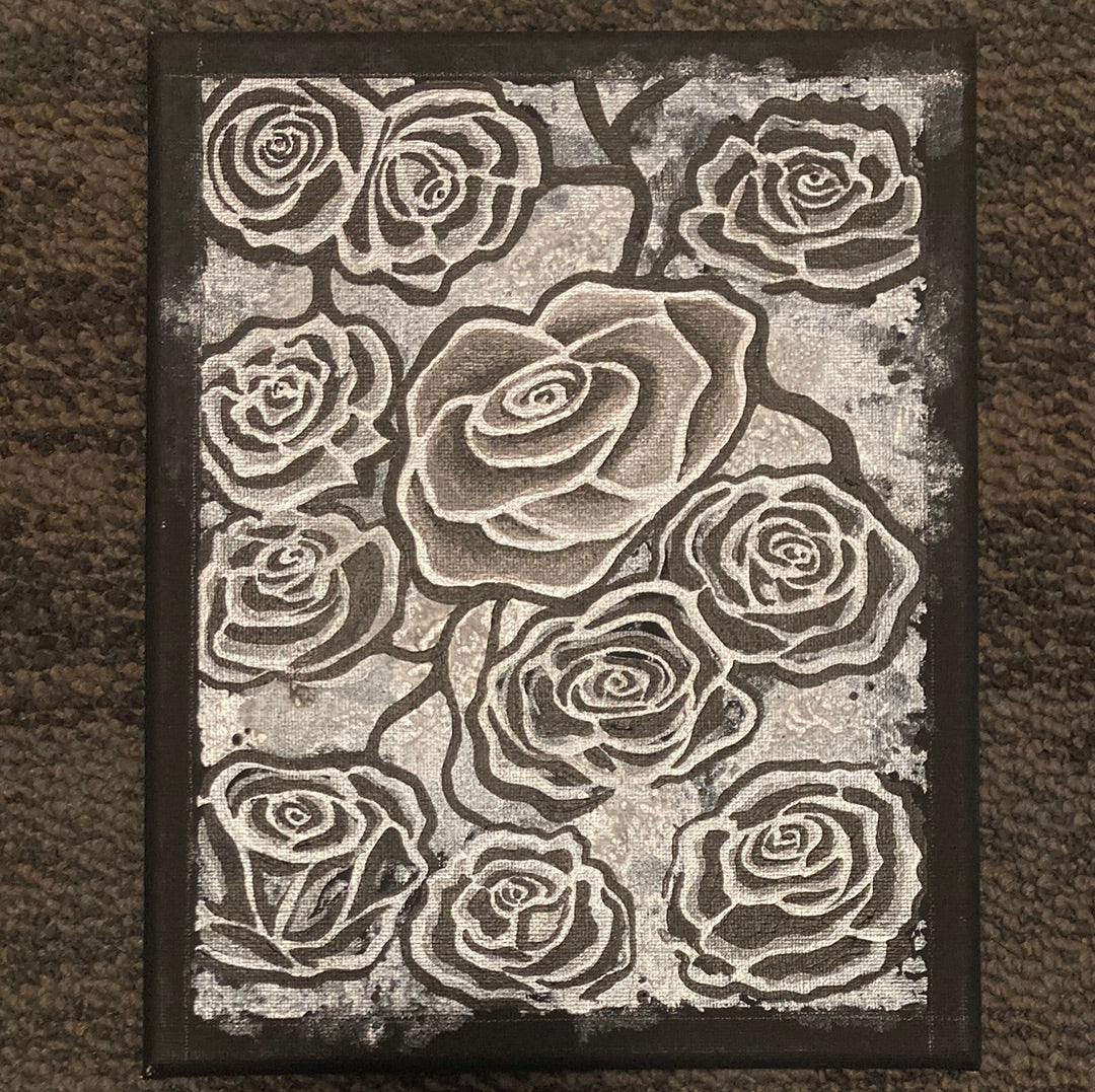 Silver roses