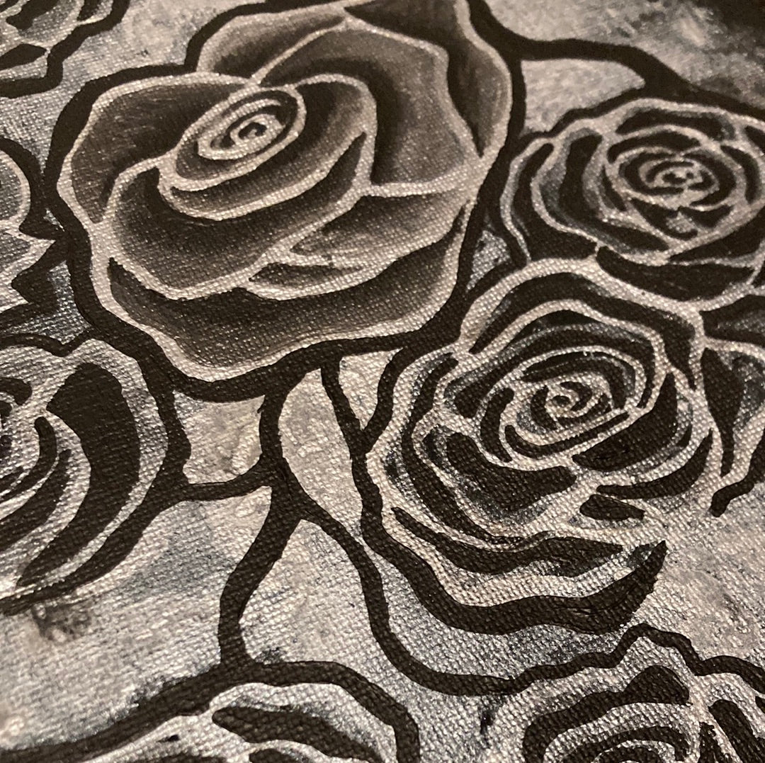 Silver roses