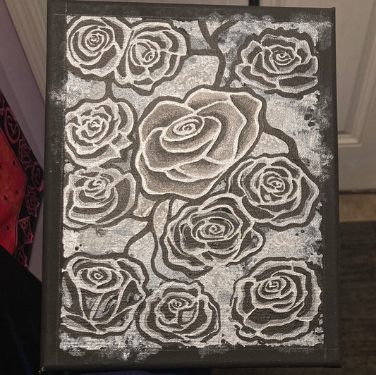 Silver roses